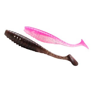 言饵空腔T尾偷驴浮水路亚黑坑专用超浮TPE螺纹鳜鱼鲈鱼软饵鲇鱼