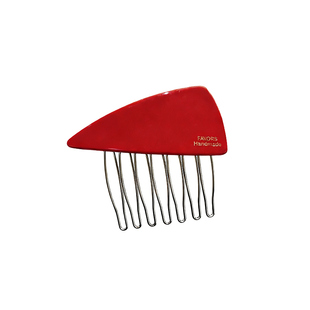 红色小号倒插梳发夹边夹侧边高颅顶蓬松神器公主头刘海夹碎发发卡