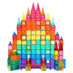 科博磁力片彩窗儿童女孩磁性积木宝宝拼装3一6岁轨道小球益智玩具