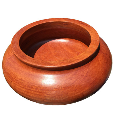 天然原木雕储物盒摆件缅甸花梨