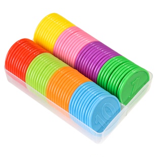 凸字筹码币塑料积分币打牌麻将防水浮雕数字币兑换代币游戏筹码币