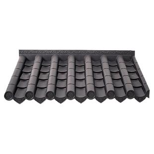 仿古屋檐瓦中式一体树脂瓦门头围墙房檐装饰塑料小青瓦雨棚屋顶瓦