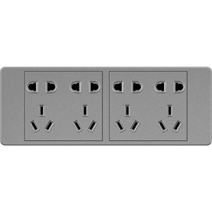 国际电工118型插座暗装家用开关插座面板套装四位二十孔五孔多孔