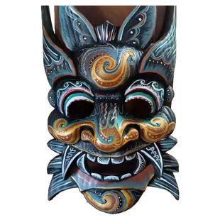 万圣节cos傩戏面具中国风日祭祀装扮道具鬼节狂欢恐怖鬼神怪娱神