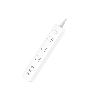 小米插线板含3口USB2A快充插排插座面板多孔多插位家用插头转换器