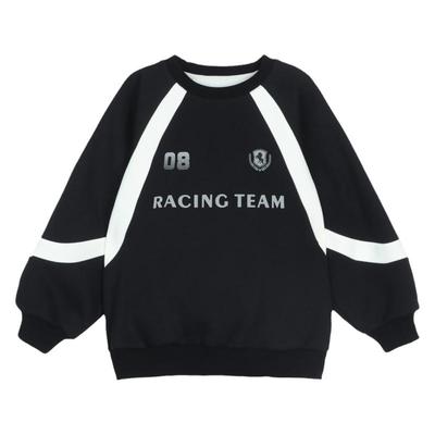 圆领加绒卫衣秋装红色上衣童装