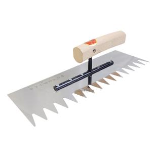 抹子锯齿泥板镘刀贴瓷砖刀铺瓷砖工具砌砖刀抹泥刀锯齿刮刀灰匙