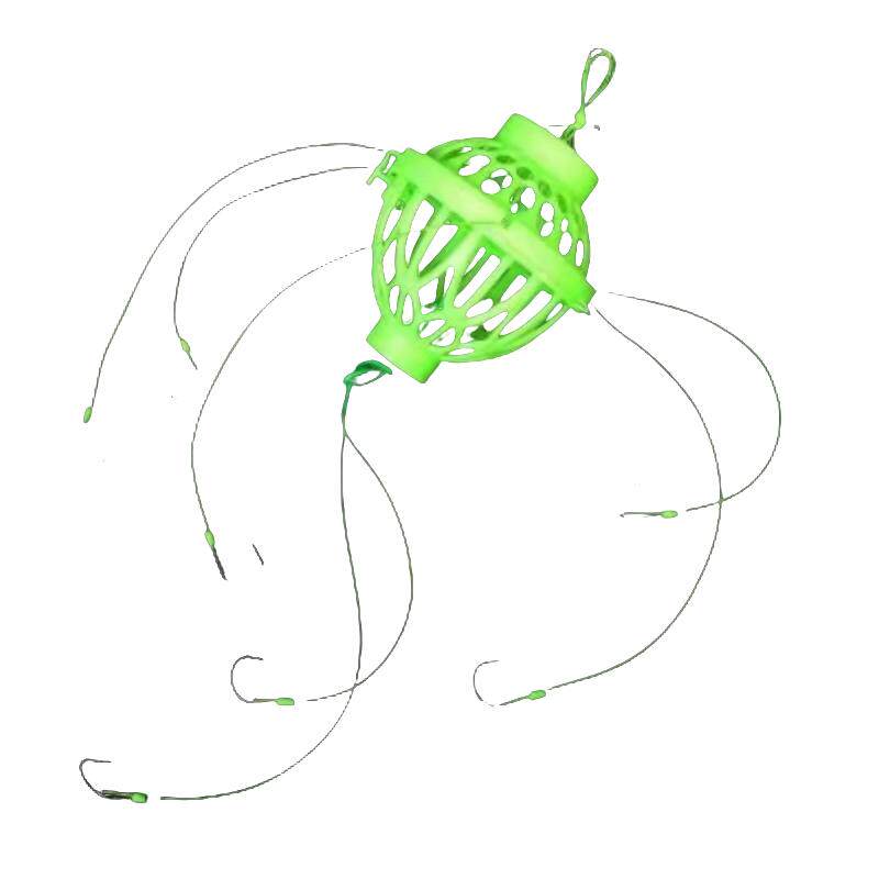 新品水怪钓笼鲢鳙钓组海竿爆炸钩鱼钩