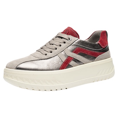 ara厚底增高轻便女拼色板鞋