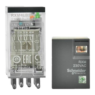 电磁继电器施耐德14脚RXM4LB2P7