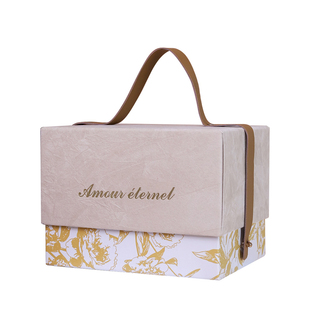 结婚喜糖盒硬盒免折叠可放烟大号绒面伴手礼盒空盒手提礼品礼物盒