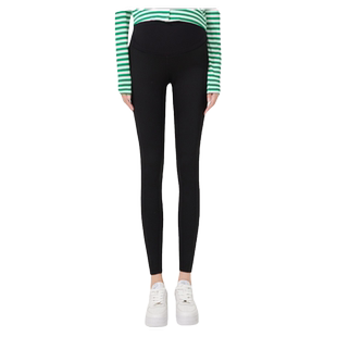 孕之彩孕妇冬外穿打底裤加绒加厚高弹抑菌鲨鱼裤提臀不勒肚子孕裤