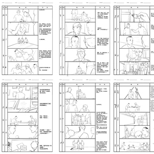分镜代画手绘逐帧动画制作四格条漫分镜头脚本线稿图设计漫画定制