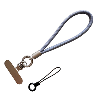 简约手机挂绳防丢手提直径5MM夹片纯色垫片短款超好看钥匙扣绳小巧创意手指绳时尚挂链接包拍结实牢固多色