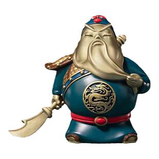铜师傅义薄云天关公客厅桌面装饰铜摆件武财神关羽黄铜工艺品礼品
