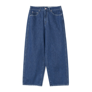 【新品】素然klee klee 26春女士环保棉浅牛仔水洗半松紧九分锥裤