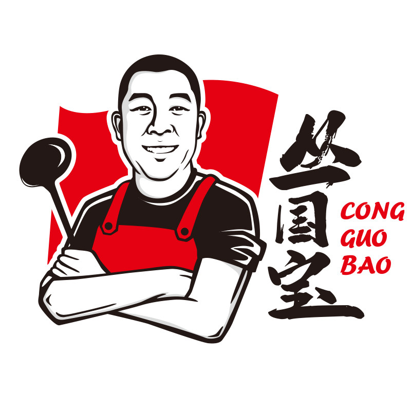 餐饮门头设计头像商标Logo卡通人物商标人像肖像标志头像企业设计