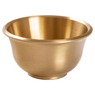 黄铜供水杯家用铜酒杯小号供佛杯供杯佛堂佛前财神菩萨敬水杯供杯