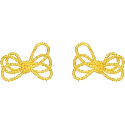 明牌珠宝黄金耳饰千千结造型