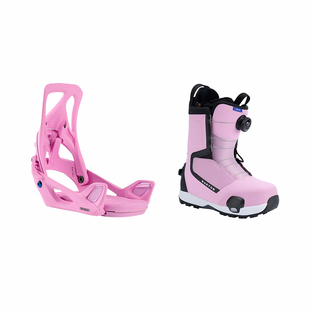 2526新款Burton伯顿女款step on快穿雪鞋固定器中国地区限定粉色