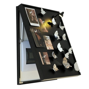 电表箱装饰画2026新款原创设计蝴蝶电表箱遮挡盖板配电箱磁吸黑板