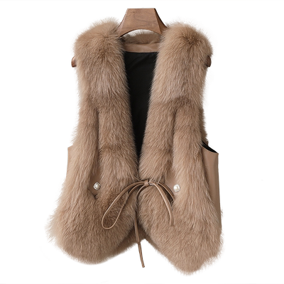 小香风高档进口整皮草外套大衣