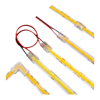 COB灯带免焊接卡扣幻彩led连接器