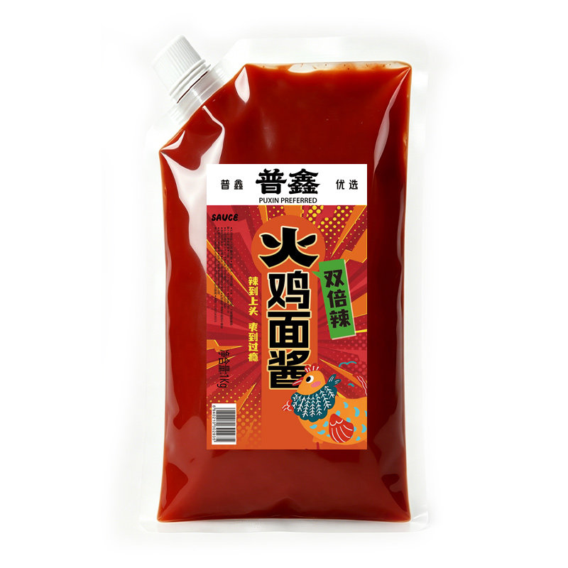 普鑫韩式爆辣火鸡面酱拌饭拌面