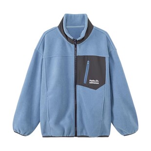 左西童装儿童摇粒绒外套2026新款男童春季上衣中大童抓绒衣春秋款