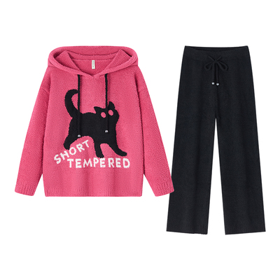 BE半边绒轻甜软萌小猫咪冬新品