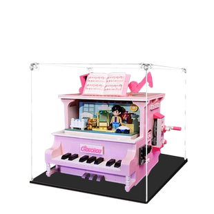 亚克力手办展示盒适用于keeppley周同学积木钢琴透明模型收纳盒子