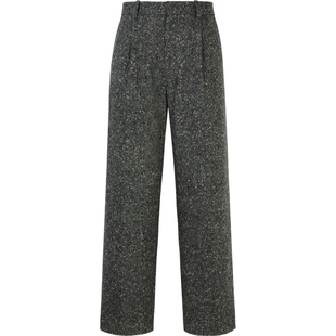 【38焕新周】SOLID HOMME男士直筒绵羊毛混纺长裤