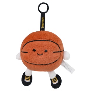 Spalding斯伯丁官方篮球毛绒玩偶挂件可爱钥匙扣挂坠