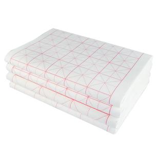 韵江南米字格宣纸书法专用纸半生半熟毛笔字练习纸带田字格子毛边纸练字纸作品纸小学生初学者套装加厚可定制