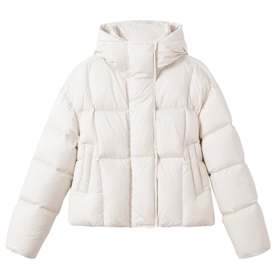 漫舞精灵原创短款白鸭绒外套
