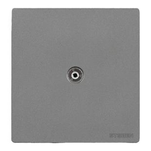 86型闭路电视插座TV面板千兆网络六类网线电脑电话有线电视插座