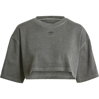 Adidas/阿迪达斯正品2024新款三叶草女士短款短袖T恤IT9883