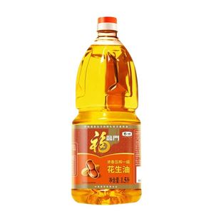 福临门浓香压榨一级花生油1.5L 中粮家用食用油小瓶装植物油1.5升