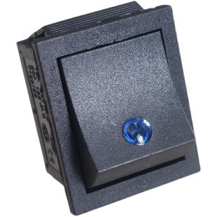 新式电锅开关配件3脚带灯KCD4电热锅炒锅大功率双银点船型开关灯