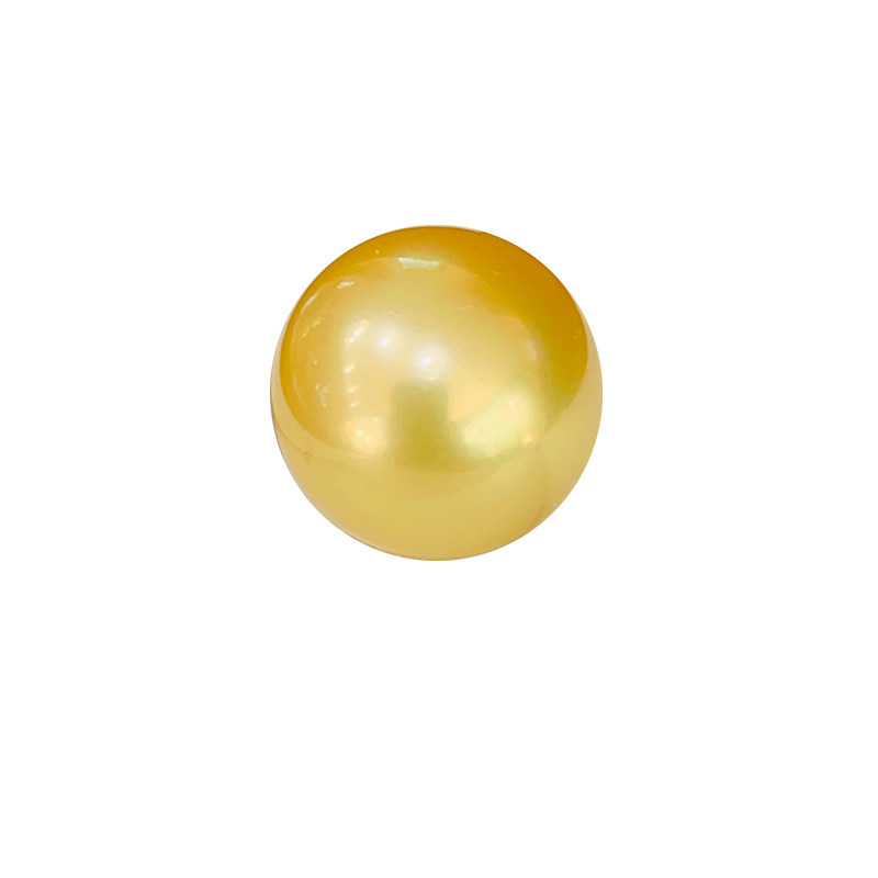 精品 纯天然金色 天然海水珍珠裸珠 南洋金色珍珠裸珠 正品 11-1