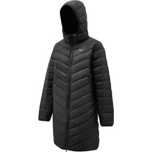 滔搏NIKE耐克女子长款连帽保暖羽绒服运动休闲耐脏外套HV5107-010