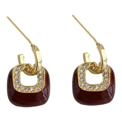 Aaim 安可拉高级耳环百搭小巧女法式复古秋冬2024新款