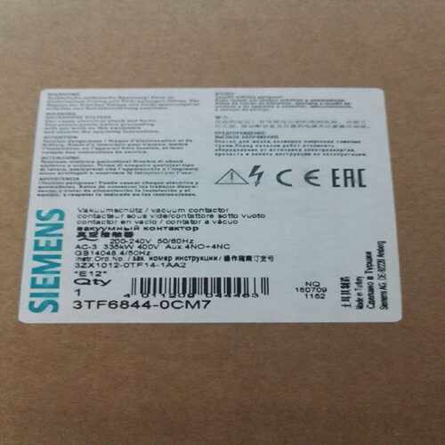 议价议价3TF6844-0CM7西门子接触器3TF68440CF7 0CQ7 335KW全新原