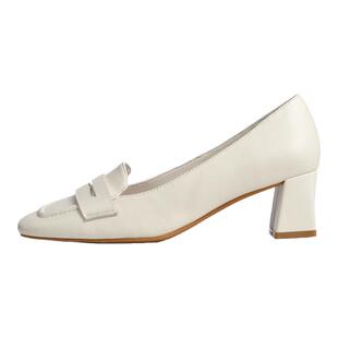 Rockport/乐步羊皮革高跟女鞋2025夏新款通勤方头粗跟不累脚单鞋