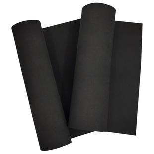 38度黑色EVA泡棉材料cos道具模型制作eva泡沫板材防撞减震海绵高密度密封条包装盒内衬卡槽冲型雕刻定制加工