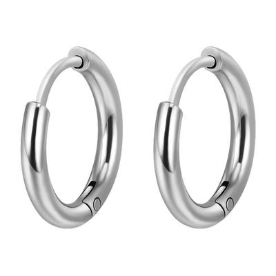 医用钛钢素圈耳钉男女百搭款