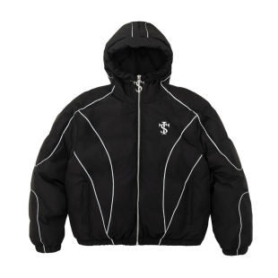 STK SmallTownKid反光分割风行者羽绒服针织面料潮流男女保暖外套