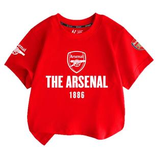 阿森纳队服赖斯哈弗茨足球迷服短袖t恤衫男女儿童装学生纯棉半袖