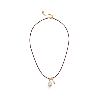 2025新款轻奢巴洛克珍珠项链女