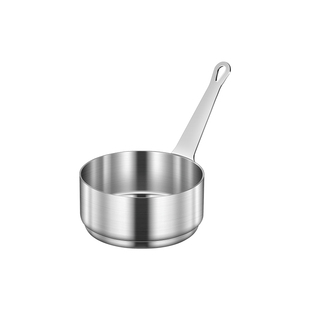 304不锈钢酱汁杯带把蘸料碟西餐厅牛排酱料杯创意番茄沙拉酱杯斗